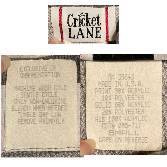 👛 Faux sweater vest/mock turtleneck. Heather grey & grey winter knit. Small - Picture 8 of 9